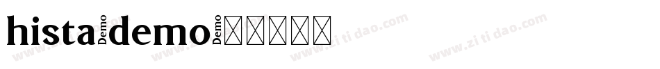 hista-demo字体转换