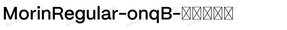 MorinRegular-onqB字体转换