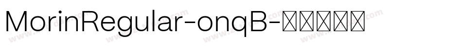 MorinRegular-onqB字体转换