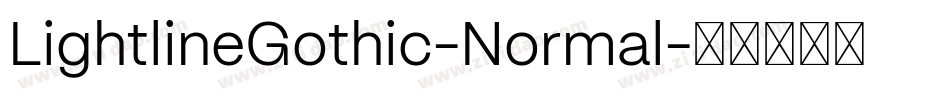 LightlineGothic-Normal字体转换