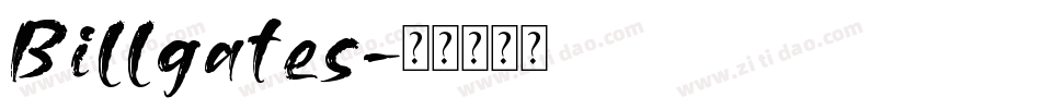 Billgates字体转换