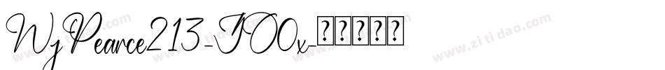 WjPearce213-JO0x字体转换