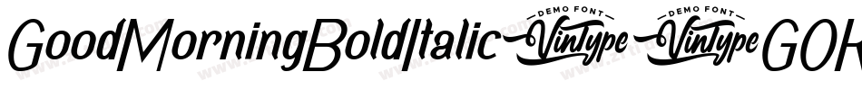 GoodMorningBoldItalic-7GOK字体转换