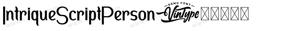 IntriqueScriptPerson字体转换
