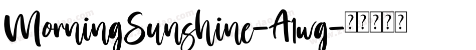 MorningSunshine-A1wg字体转换