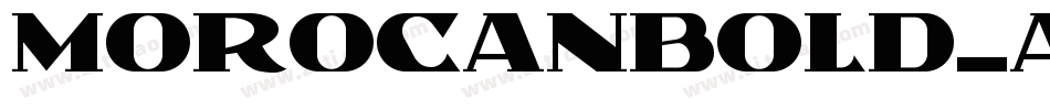MorocanBold-ALR8M字体转换