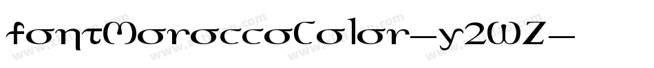 FontMoroccoColor-y2WZ字体转换