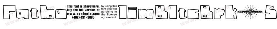 FatboySlimBltcBrk-5xox字体转换