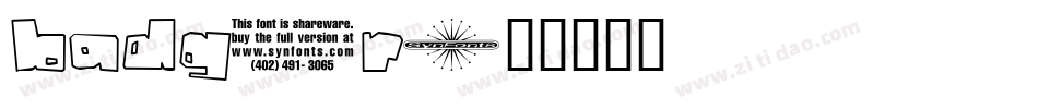 badger字体转换