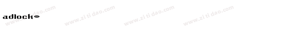 adlock字体转换