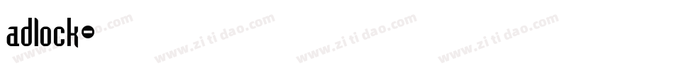 adlock字体转换