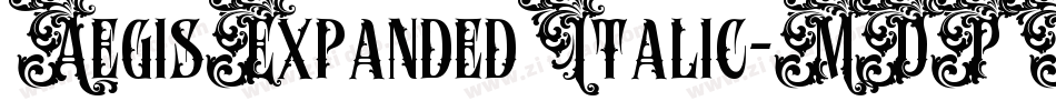 AegisExpandedItalic-MDPY字体转换