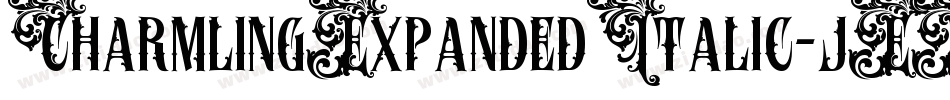 CharmlingExpandedItalic-jEELG字体转换