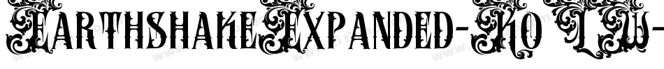 EarthshakeExpanded-KoLW字体转换