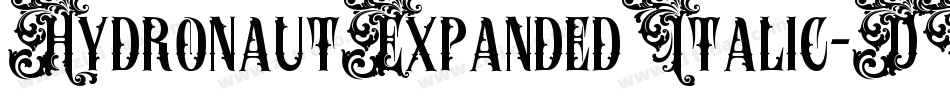 HydronautExpandedItalic-DOOrR字体转换