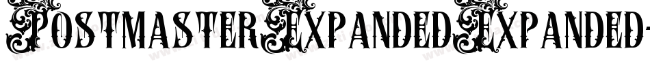 PostmasterExpandedExpanded-PeOd字体转换
