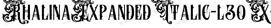 RhalinaExpandedItalic-l3oX字体转换 RhalinaExpandedItalic-l3oX字体转换