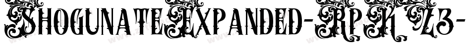 ShogunateExpanded-RpKZ3字体转换 ShogunateExpanded-RpKZ3字体转换
