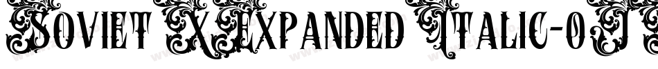 SovietXExpandedItalic-0JXR字体转换