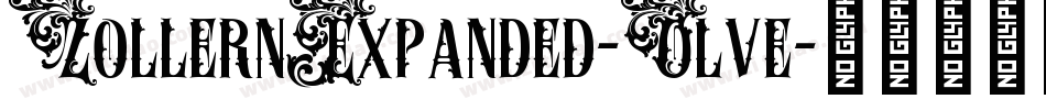 ZollernExpanded-Olve字体转换 ZollernExpanded-Olve字体转换