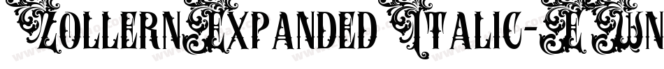 ZollernExpandedItalic-EWnj字体转换