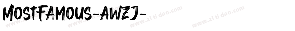 MostFamous-awzJ字体转换