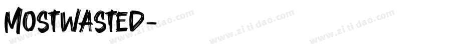 Mostwasted字体转换
