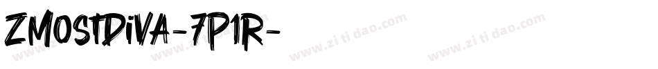 ZMostDiva-7P1R字体转换