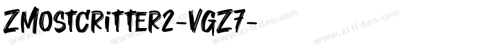 ZMostCritter2-vgZ7字体转换