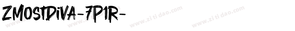 ZMostDiva-7P1R字体转换