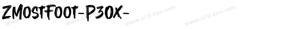 ZMostFoot-P3Ox字体转换