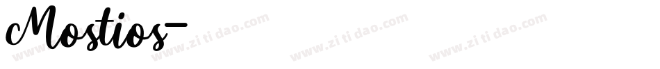 Mostios字体转换