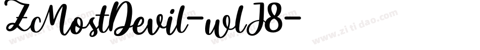 ZMostDevil-wlJ8字体转换