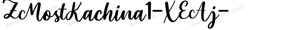 ZMostKachina1-XEAj字体转换