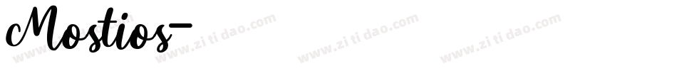 Mostios字体转换