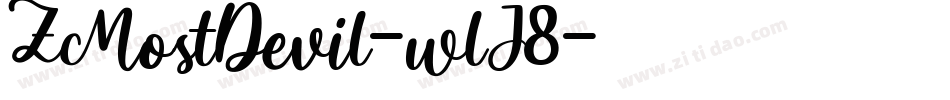 ZMostDevil-wlJ8字体转换