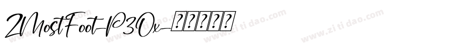 ZMostFoot-P3Ox字体转换