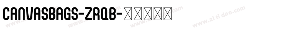 CanvasBags-ZrqB字体转换