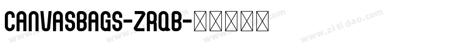 CanvasBags-ZrqB字体转换