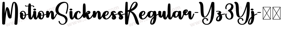 MotionSicknessRegular-Yz3Yj字体转换