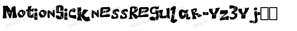 MotionSicknessRegular-Yz3Yj字体转换