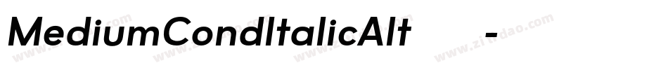 MediumCondItalicAlt转换器字体转换