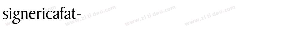 signericafat字体转换