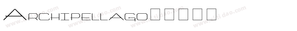 Archipellago字体转换