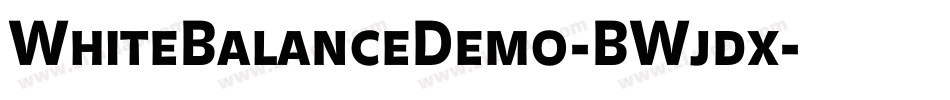 WhiteBalanceDemo-BWjdx字体转换