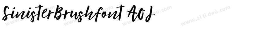 SinisterBrushFont-AOJ2字体转换