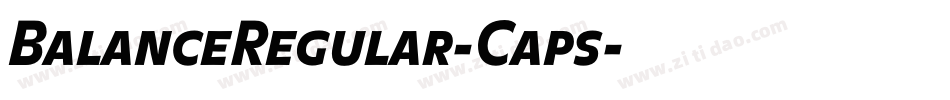 BalanceRegular-Caps字体转换