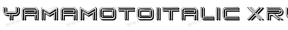 YamaMotoItalic-xrV8字体转换