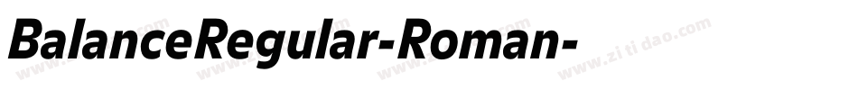 BalanceRegular-Roman字体转换