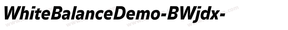 WhiteBalanceDemo-BWjdx字体转换